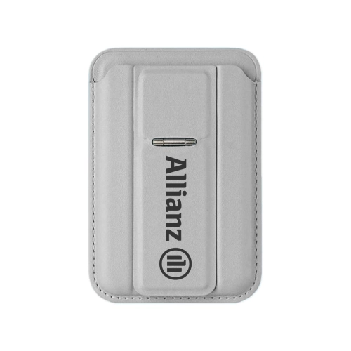 PU Leather MagSafe Card Holder with Phone Stand